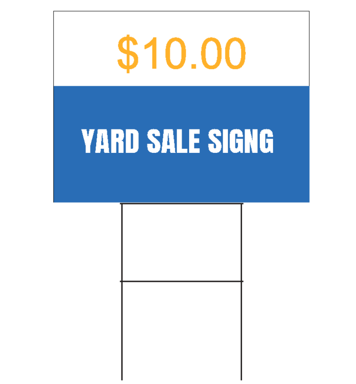 yard Sale Sign